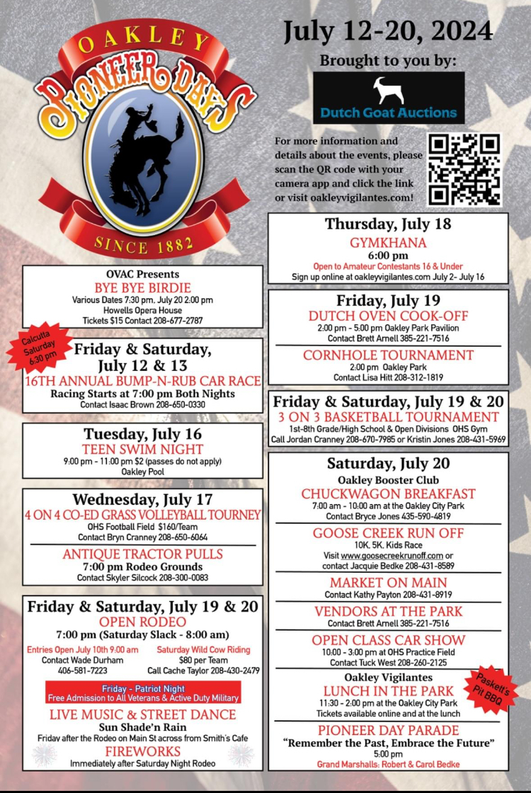 Pioneer Days Events